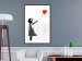Poster Shredded Banksy - black and white girl releasing a red balloon 132495 additionalThumb 4