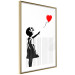Poster Shredded Banksy - black and white girl releasing a red balloon 132495 additionalThumb 6