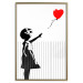 Poster Shredded Banksy - black and white girl releasing a red balloon 132495 additionalThumb 16
