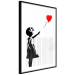 Poster Shredded Banksy - black and white girl releasing a red balloon 132495 additionalThumb 13