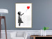 Poster Shredded Banksy - black and white girl releasing a red balloon 132495 additionalThumb 15