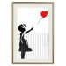 Poster Shredded Banksy - black and white girl releasing a red balloon 132495 additionalThumb 19