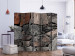 Room Separator Dark Stones II (5-piece) - composition with wall texture background 133495 additionalThumb 2