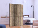 Room Divider Beige Wall - brown and concrete tile texture with large gradation 133595 additionalThumb 2