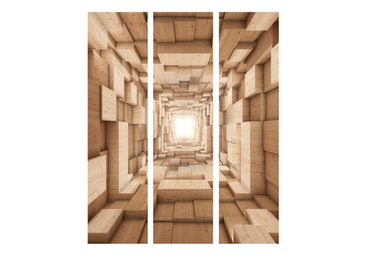 Room Separator Upward... II - architecture of a wooden tunnel against a white glow 133695 additionalImage 3