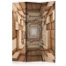 Room Separator Upward... II - architecture of a wooden tunnel against a white glow 133695