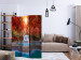 Room Divider Screen Magic of Nature - waterfall landscape amidst trees with red leaves 134095 additionalThumb 4