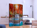 Room Divider Screen Magic of Nature - waterfall landscape amidst trees with red leaves 134095 additionalThumb 2
