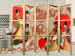 Room Divider Screen Geishas II (5-piece) - oriental composition with silhouettes of women 134295 additionalThumb 6