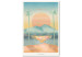 Canvas Print Welcome to Hawaii - drawing image of the Hawaiian islands in the sun 134995