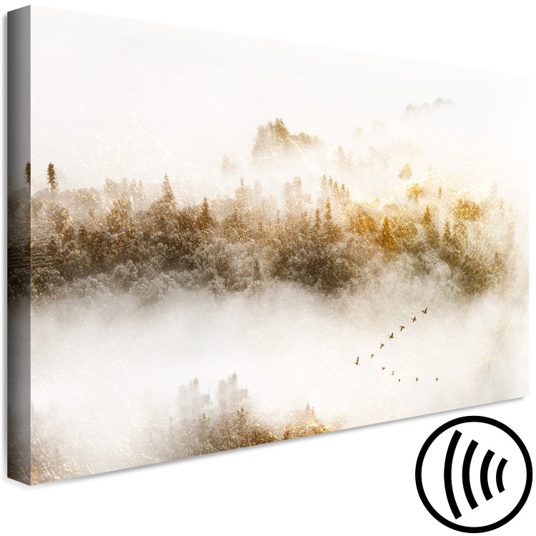 Canvas Golden Hills (1-piece) Wide - landscape of misty forest 135095 additionalImage 6