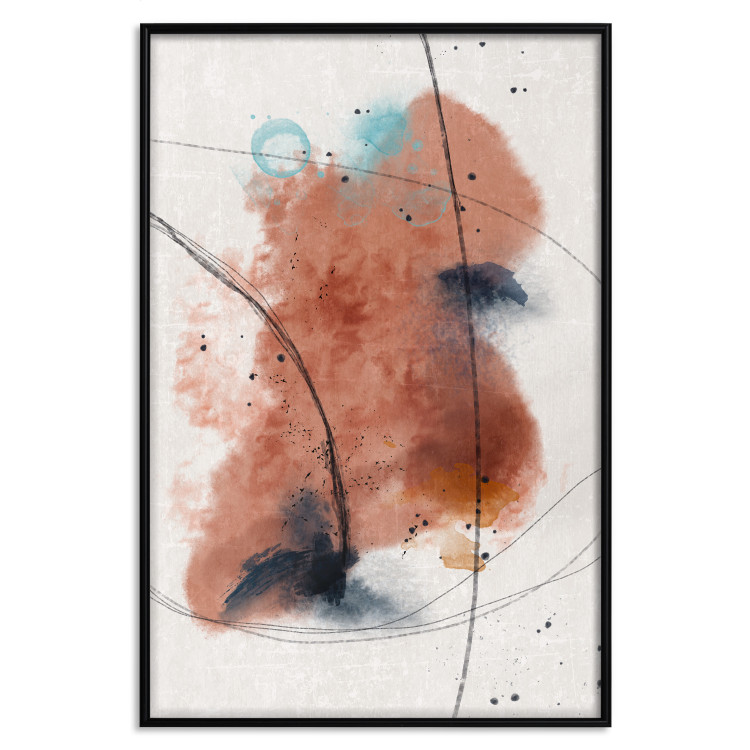 Poster Secret of the Future - artistic watercolor abstraction in blotches 137695 additionalImage 4
