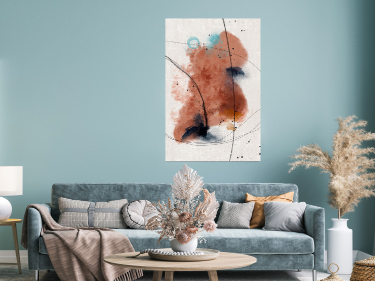 Poster Secret of the Future - artistic watercolor abstraction in blotches 137695 additionalImage 16