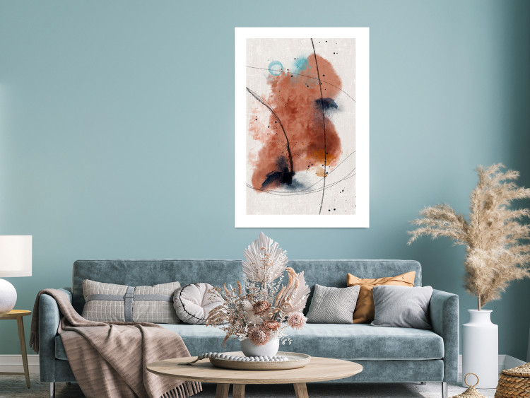 Poster Secret of the Future - artistic watercolor abstraction in blotches 137695 additionalImage 12