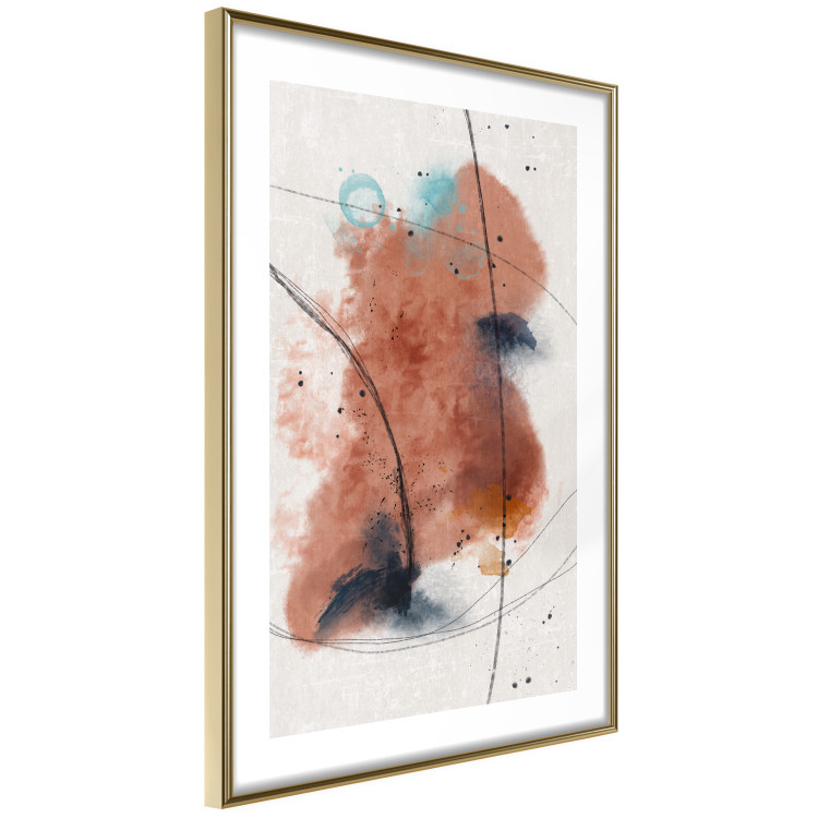 Poster Secret of the Future - artistic watercolor abstraction in blotches 137695 additionalImage 21