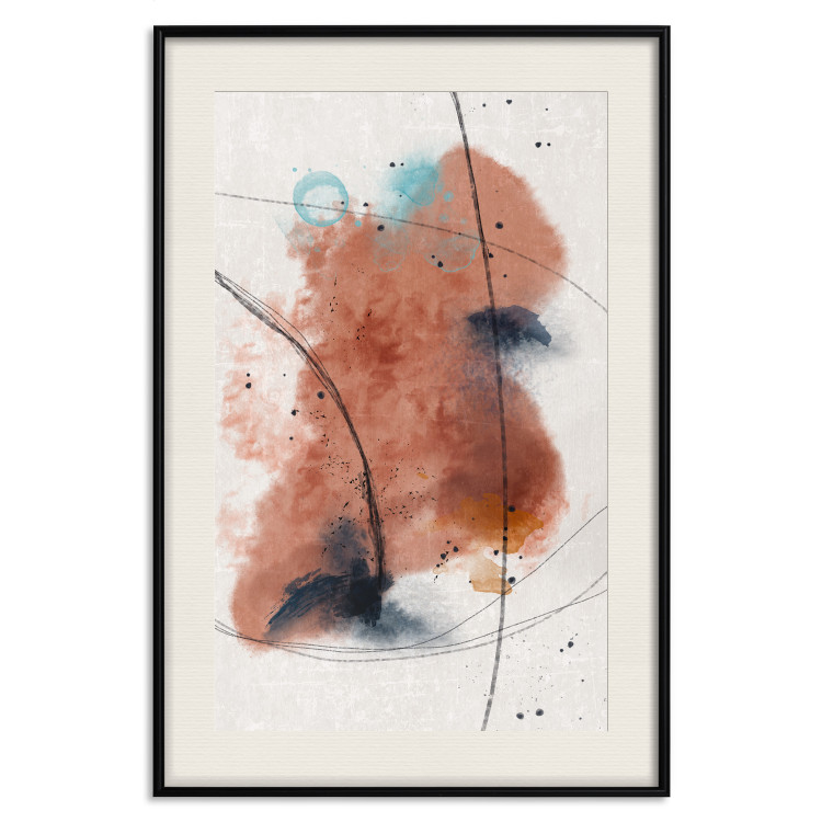 Poster Secret of the Future - artistic watercolor abstraction in blotches 137695 additionalImage 17