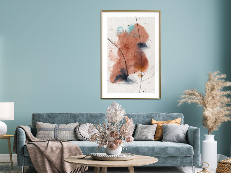 Poster Secret of the Future - artistic watercolor abstraction in blotches 137695 additionalImage 8