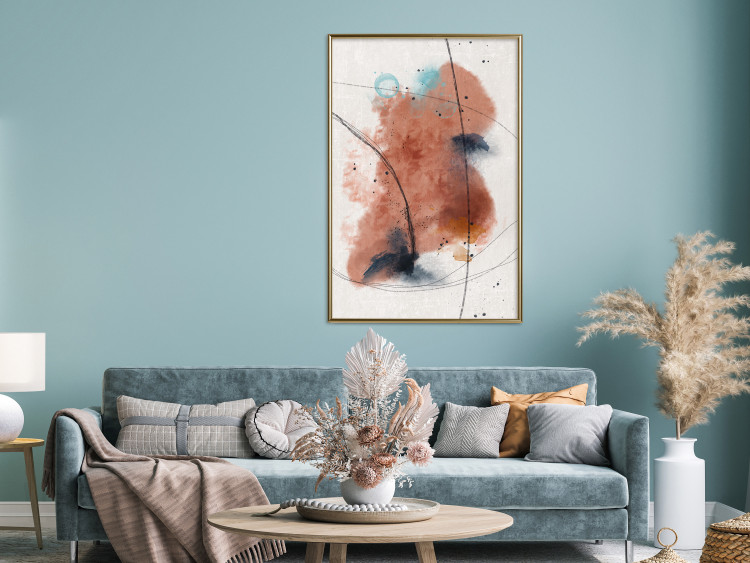 Poster Secret of the Future - artistic watercolor abstraction in blotches 137695 additionalImage 10