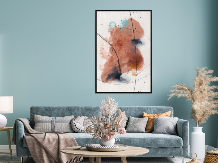Poster Secret of the Future - artistic watercolor abstraction in blotches 137695 additionalImage 14