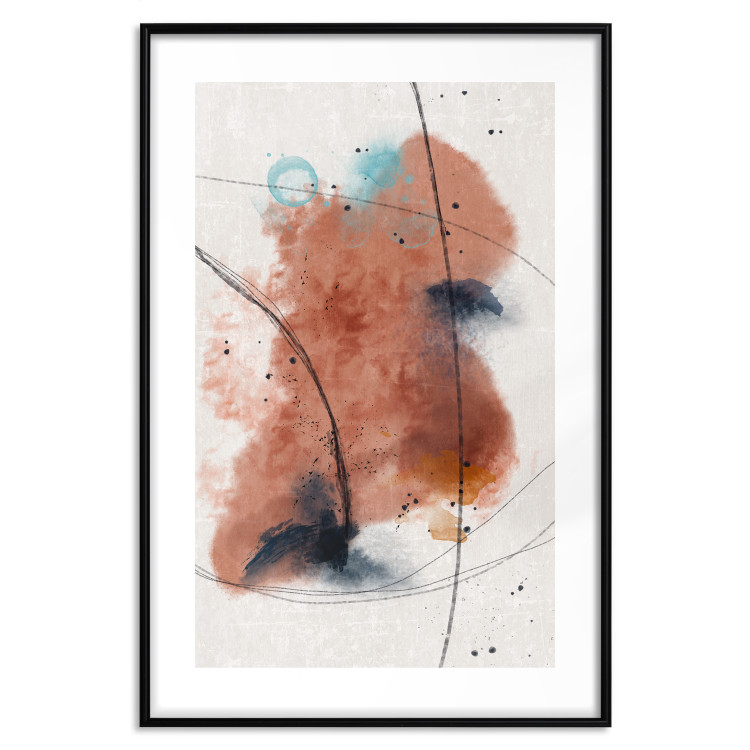 Poster Secret of the Future - artistic watercolor abstraction in blotches 137695 additionalImage 2