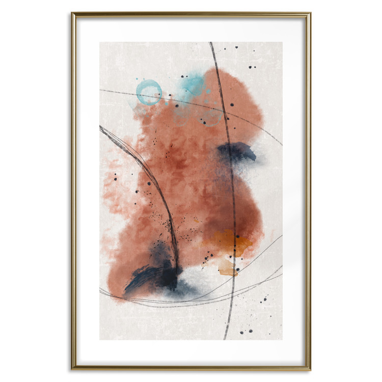 Poster Secret of the Future - artistic watercolor abstraction in blotches 137695 additionalImage 13