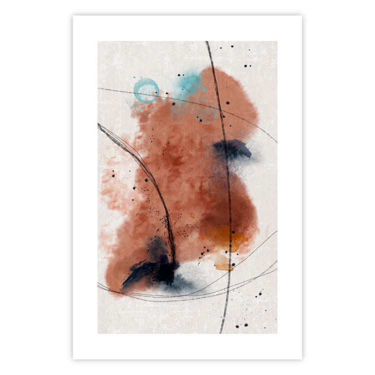 Poster Secret of the Future - artistic watercolor abstraction in blotches 137695 additionalImage 6