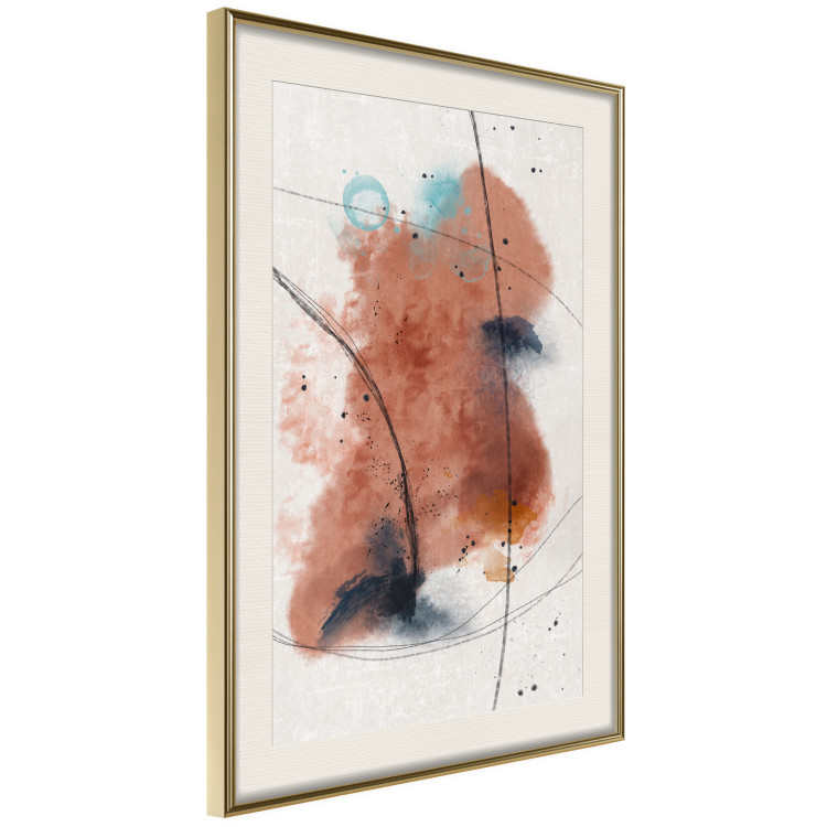 Poster Secret of the Future - artistic watercolor abstraction in blotches 137695 additionalImage 19