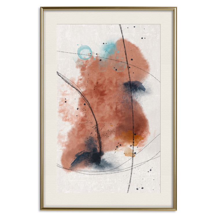 Poster Secret of the Future - artistic watercolor abstraction in blotches 137695 additionalImage 18