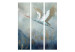 Room Divider Heron in Flight (3-piece) - Colorful bird against mountain and bright clouds backdrop 138295 additionalThumb 3