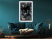 Poster Black Panther in Leaves - portrait of a panther against a background of green plants 138695 additionalThumb 7