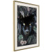 Poster Black Panther in Leaves - portrait of a panther against a background of green plants 138695 additionalThumb 15