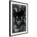Poster Black Panther in Leaves - portrait of a panther against a background of green plants 138695 additionalThumb 13