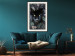 Poster Black Panther in Leaves - portrait of a panther against a background of green plants 138695 additionalThumb 5