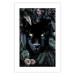 Poster Black Panther in Leaves - portrait of a panther against a background of green plants 138695 additionalThumb 18