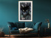 Poster Black Panther in Leaves - portrait of a panther against a background of green plants 138695 additionalThumb 13