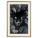 Poster Black Panther in Leaves - portrait of a panther against a background of green plants 138695 additionalThumb 21