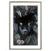 Poster Black Panther in Leaves - portrait of a panther against a background of green plants 138695 additionalThumb 19