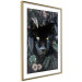 Poster Black Panther in Leaves - portrait of a panther against a background of green plants 138695 additionalThumb 4