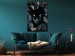 Poster Black Panther in Leaves - portrait of a panther against a background of green plants 138695 additionalThumb 8