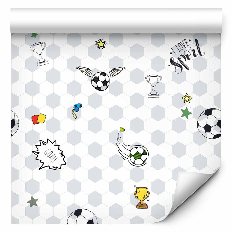 Wallpaper Champions Cup - Colorful Soccer Attributes on Graphic Background 146295 additionalImage 1