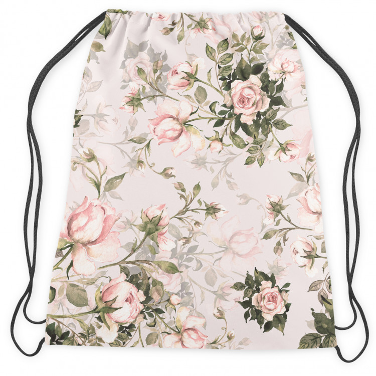 Backpack In a rose garden - flower composition in shades of green and pink 147695 additionalImage 2