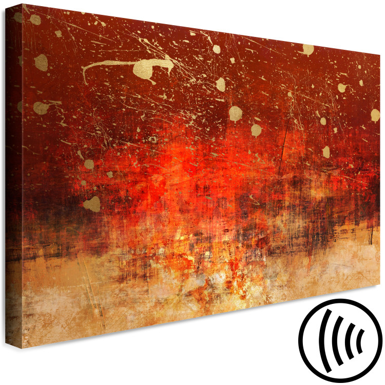 Canvas Etude of Color - Abstract Background in Gold and Red Colors 148795 additionalImage 6