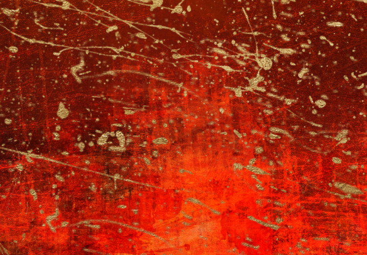 Canvas Etude of Color - Abstract Background in Gold and Red Colors 148795 additionalImage 5