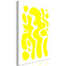 Canvas Print Geometric Abstraction (1-piece) - yellow fluid shapes and forms 149695 additionalThumb 2