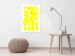 Canvas Print Geometric Abstraction (1-piece) - yellow fluid shapes and forms 149695 additionalThumb 3