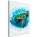 Paint by Number Kit Underwater Elegance - Swimming Turtle Among Marine Fauna 149795 additionalThumb 6