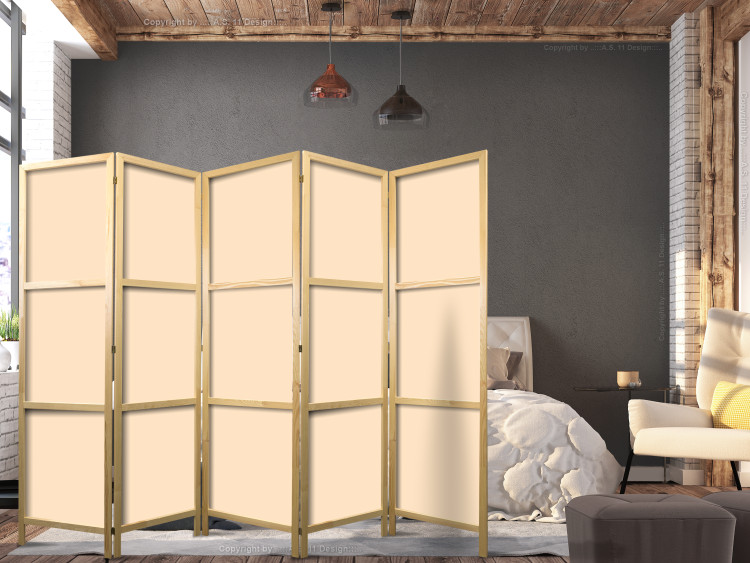 Folding Screen Solid Beige II [Room Dividers] 150795 additionalImage 8