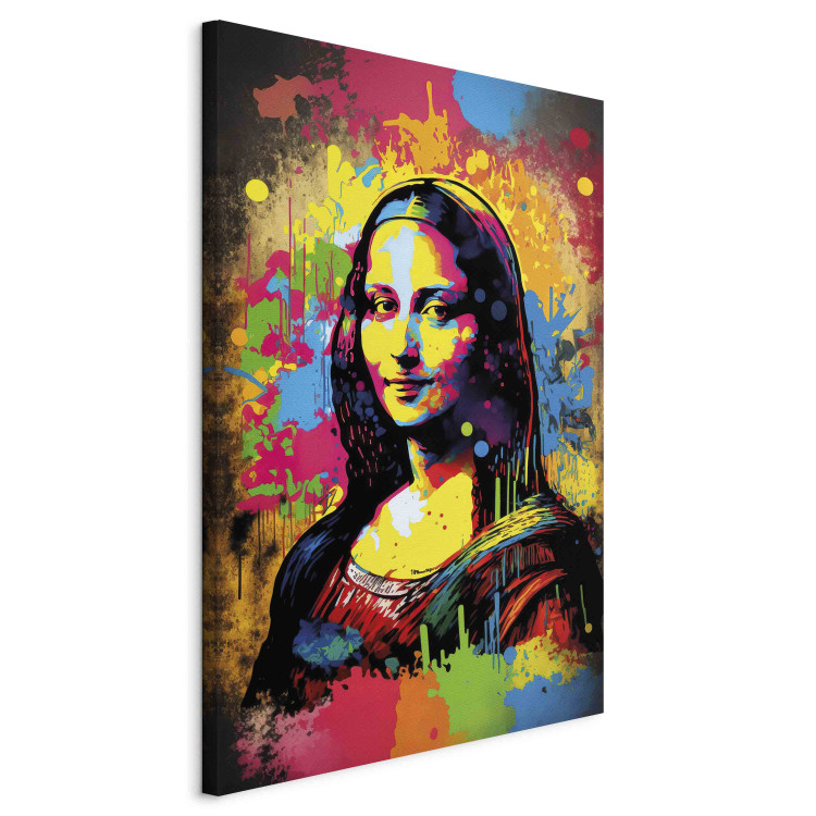 Large canvas print Colorful Mona Lisa - A Portrait of a Woman Inspired by Da Vinci’s Work [Large Format] 151095 additionalImage 2