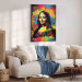 Large canvas print Colorful Mona Lisa - A Portrait of a Woman Inspired by Da Vinci’s Work [Large Format] 151095 additionalThumb 3
