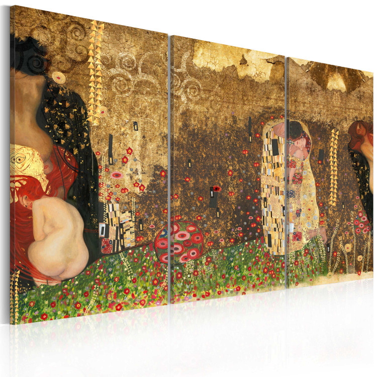 Canvas Gustav Klimt - inspiration, Triptych 56095 additionalImage 2